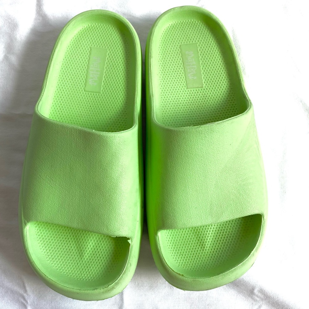 Green foam slides